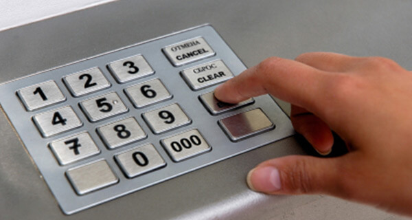 Cash Machine keypad