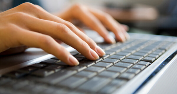 Woman On Keyboard